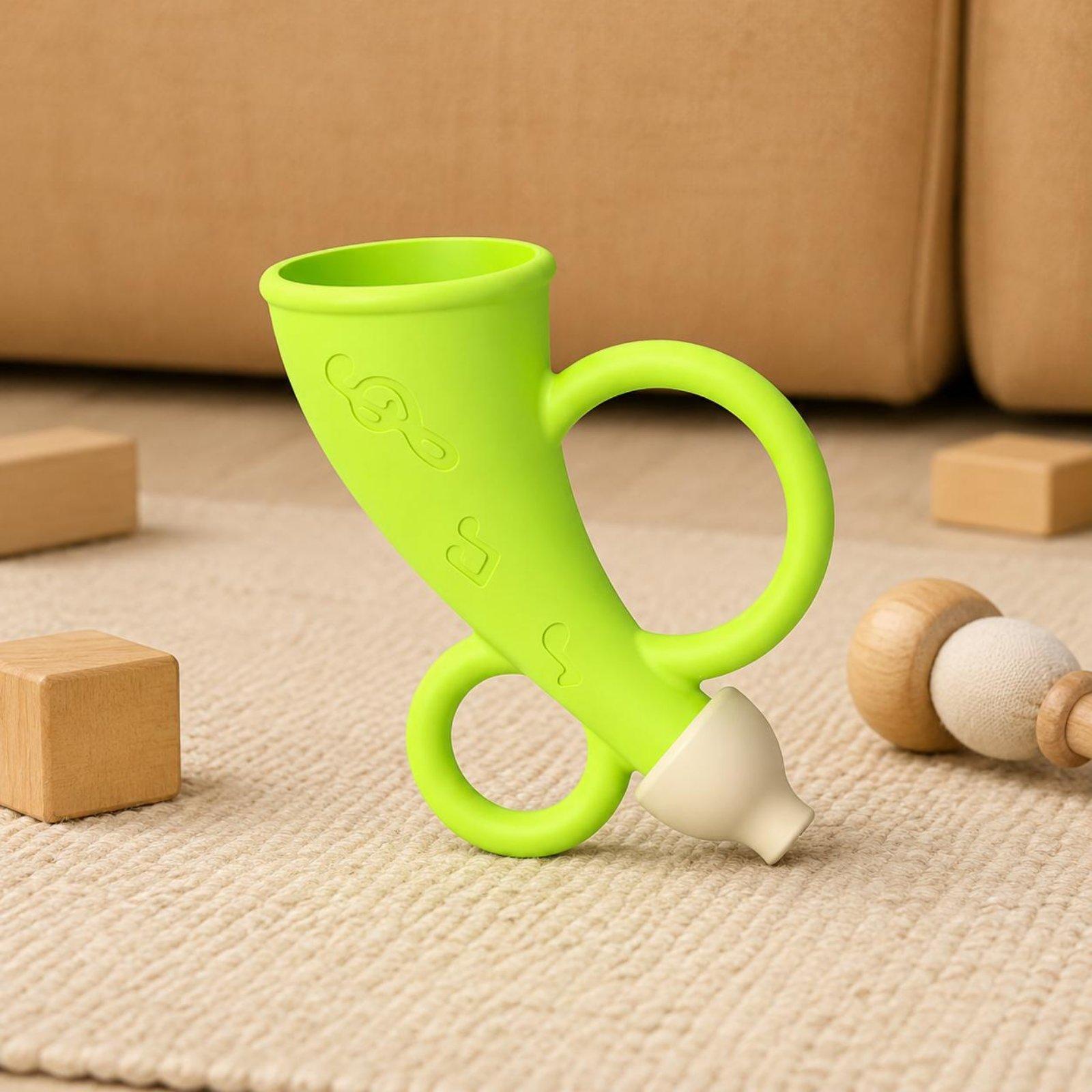 Baby Silicone Horn Sound Whist - Baby Teethers ulasan dan harga