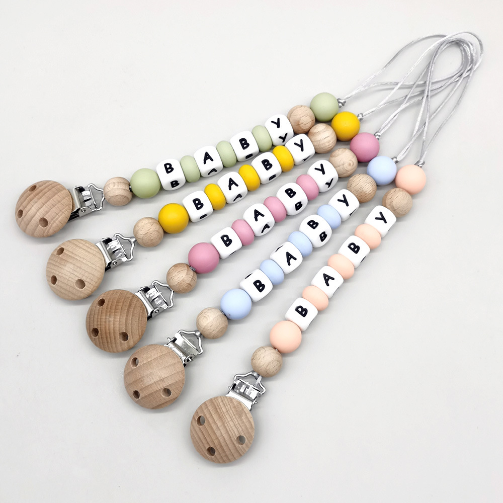 Custom Name Pacifier Clips Cha - Baby Products For Gift ulasan dan harga