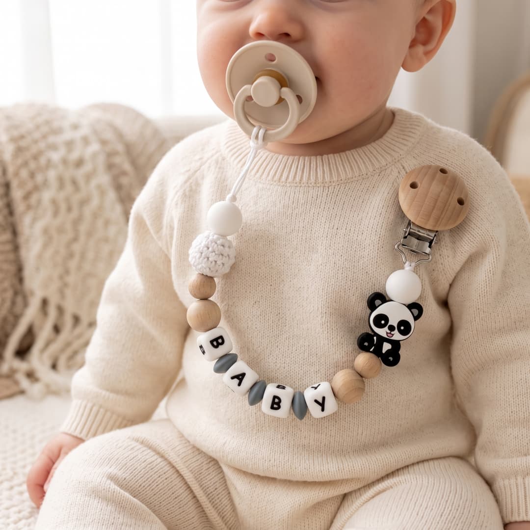 Custom Name Baby Pacifier Clip - Baby Teethers ulasan dan harga