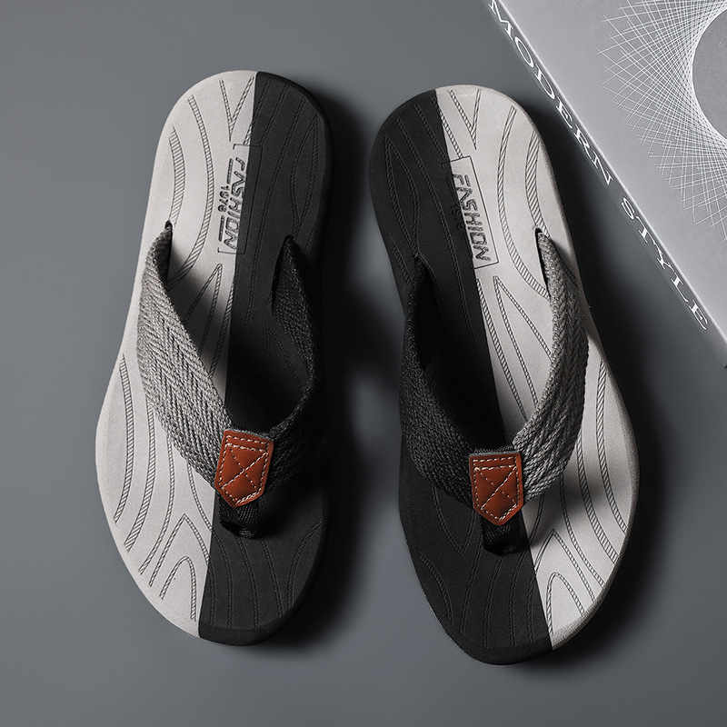 Men's Woven Striped Flip-flops - Baby Gate Stairs ulasan dan harga
