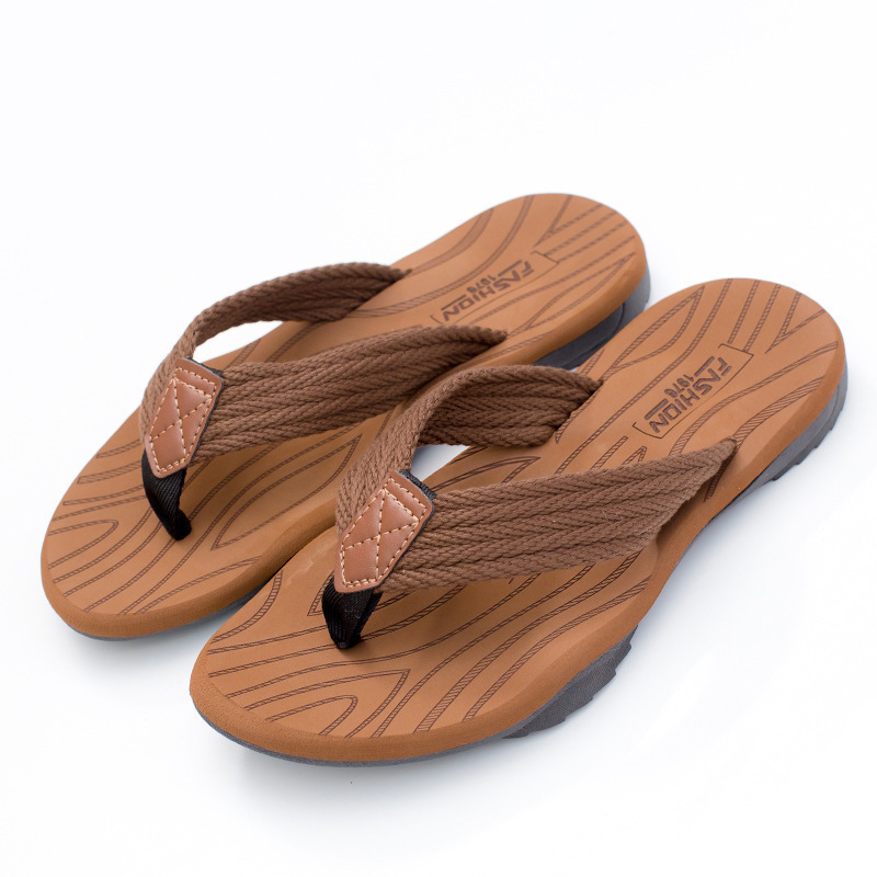 Men's Woven Striped Flip-flops - Baby Gate Stairs ulasan dan harga