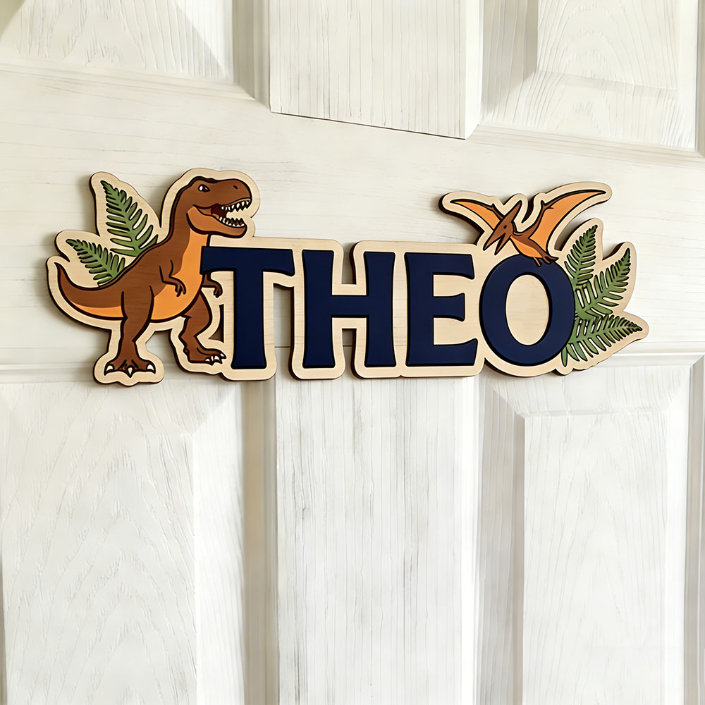 Personalized Dinosaur Name Sig - Baby Gate Stairs ulasan dan harga